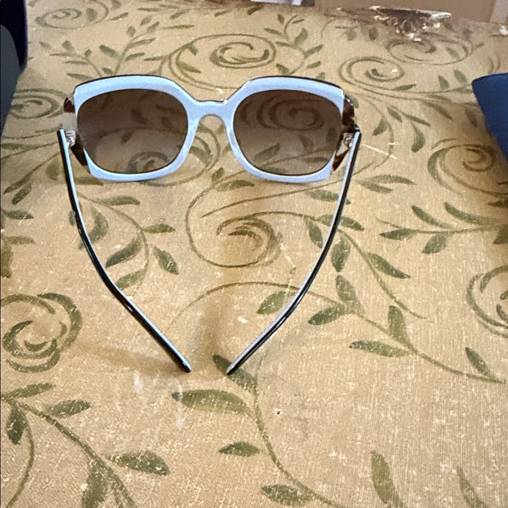 Prada Brown Tortoise and Blue Sunglasses - Picture 8 of 8